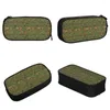 Rysk Woodland Camouflage Pencil Case Army Military Camo Box Pen Holder For Student Bags School Supplies Gifts