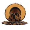 Gorras de bola Sombrero Fedora de ala ancha de estilo vintage con decoración de cadena para hombres y mujeres - Jazz clásico Western Cowboy