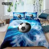Bedding Sets Home Living Luxury 3D Football Set Duvet Cover Pillowcase Kids Queen And King EU/US/AU/UK Size
