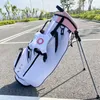 Vita golfpåsar står påsar ultralätt, frostat, vattentät kontakta oss för att se bilder med logotyp