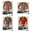 Casual overhemden voor heren Strand heren Zomervakantie Camisas Para Hombre Kokospalm Gedrukt met korte mouwen, button-down Hawaiiaans Voor M3Xl777