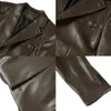 Брендовая одежда, мужские осенне-зимние повседневные кожаные куртки/мужские приталенные модные повседневные кожаные куртки/мужские пальто S-3XL240304