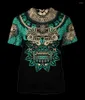 Herren T-Shirts Sommer Trend Harajuku Mexikanische Azteken Quetzon Casual T-Shirt Street Fashion Classic Retro Oansatz Lose Senior 3D Gedruckt