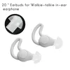 Tigelas 20pcs Silicone In-Ear Earbuds Cogumelo Eartip Ear Bud para Rádio Fone de Ouvido