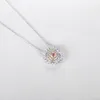 S925 Sterling Silver Pendant Necklace Super Sparkling 3A Zircon High end Necklace Korean Fashion Women Collar Chain Wedding Party Jewelry Valentine's Day Gift SPC