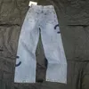 Kvinnors jeans jeans hög midja designer rakt genom breda benbyxor visar tunna casual byxor storlek s-l- 240304