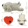 Toys Cute Heartbeat Puppy Behavioral Training Toy Plush Pet Comfortable Snuggle Anxiety Relief Sleep Aid Doll for Home Pets Dog