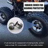 New 2Pcs Rubber Covers Car Wheel Center Hub Cover Replacement For Trailer Boat 1.98Inch Bearing Dust Cap