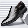 Lente Oxford Zakelijke Heren Schoenen Leer Zacht Casual Ademend Heren Loafers Flats Zip Slipon Rijden Schoen 240223