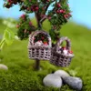 10 peças mini cestas miniaturas para terrários resina artesanato decoração de jardim de fadas estatuetas bonsai ornamento casa de bonecas decoração de casa 1927751