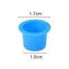 Stand And Racks 500Pcs Blue Yellow Plastic Tattoo Ink Cups Medium For Permanent Makeup Eyebrow Pigment Container Caps Disposable Dro Dh90L