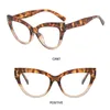 Zonnebril Mode Brillen Anti-glare Dames Nepbril Cat Eye Frame zonder sterkte Anti-blauw licht