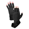 Support de poignet 1 paire femmes hommes pour l'arthrite lavable antidérapant respirant avec sangle demi-doigt soulagement de la douleur gants de compression élastique