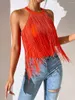 Tanques femininos Mulheres Strap Camis Lace Crochet Borla Ruffles Praia Colheita Colete Tanque Swimwear Sexy Knited Tops Tees Bra Camisa Camisas