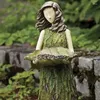 Garden Decorations Fairy Tale Forest Girl Resin Handicraft Outdoor Statue
