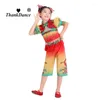 مرحلة ارتداء الجودة عالية الجودة الأزياء الأزياء الأزياء مروحة الرقص أزياء jianggnan المظلة hanfu