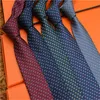 MENS NECK TIES Fashion Jacquard Silk Slips Classic Handmade Tie Luxury Designer Slyckor Letter Men Business Neckwear303J
