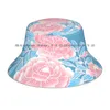 Berretti Trans Pride Peony Flower Arrangement Berretti Cappello lavorato a maglia Modello bandiera Colori