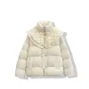 Coats Winter Thermal Puffer Coat Women's Solid Color LaceUp Peter Pan Collar Duck Down Filling Windproof Thick Jacket