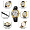 Wristwatches SKMEI Women's Luxury Quartz Ladies Wristwatch Simple Genuine Leather Strap Waterproof Women Watches Date Relogio Feminino