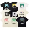 Rhude Shirt Designers Mens Rhude Embroidery Shats for Summer Mens Tops Letter Polos Shirt Women Tshirt Clother