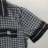Fashion Designer Hawaii Beach Casual Shirt Set Summer Men's Business Shirt Short Sleeve Top Loose Shirt Asian size M-XXXL Z61
