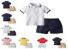 Junge Designer Kleidung Set Sommer Baby Jungen Kleidung Anzug Shorts Ärmel TopsShorts 2PCS Outfits Kinder Casual Trainingsanzug Boutiques1205288