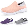 Homens Mulheres Mocassins Running Shoes Soft Comfort Preto Branco Bege Cinza Vermelho Roxo Verde Azul Mens Treinadores Slip-On Sneakers GAI Tamanho 39-44 Color3