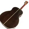 39-inch ooo mold sunset red black fingered abalone shell inlaid acoustic guitar