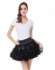 ブラックホワイトレッドピンクの女性ショートペチコートチュールアンダースカートウェディングドレスのためのショートチュチュスカートCrinoline6492727