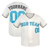 Jersey de beisebol em branco personalizada Button Down camisetas personalizadas uniformes esportivos para homens/mulheres/menino