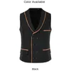 Men's Vests Double Breasted Formal Wedding Waistcoat Vest For Men Smart Casual Suit Slim Fit Fashionable Decorative Pattern