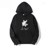 Women's Hoodies Perfectly Combines Fashion Comfort Unisex Pullover Hoodie Customizable Logo Bird Print Hooded Sweatshirt Stylish