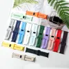 Watch Bands Strap For Apple Band 44mm 45mm 41mm 40mm 49mm 42mm 38mm Silicone Correa Bracelet IWatch Series 9 Ultra 2 8 7 6 5 4 3 Se