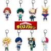 20pcsロット私のヒーローアカデミアアクリルキーチェーンアニメIzuku bakugou katsuki todoroki