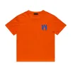 YY 2024 NEW MENSTシャツデザイナーTEESレインボーマッシュルームレタープリント短袖