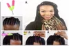 Haaraccessoires Gereedschappen Pruikkapjes cornrow croceht pruik gevlochten muts 70g synthetisch gemaakt voor gehaakte vlechten weave haarverlenging8886365