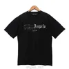 Męskie koszulki Męskie T-shirt Graffiti Palms Palmangel City Designer Limited Inkjet Letter Druk damski żaglówka Krótkie rękawki Hip Hop Tshirts