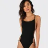 Women's Swimwear Sexy Bandage Bodysuit For Women 2024 Sleeveless Summer Beach Rompers One Piece Swimsuit Backless Slim Bathing Suits