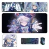 Pads Furina focalors mouse pad genshin impacto grande xxl mousepad teclado de teclado de teclado de anime genshin acessórios de acessórios