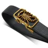Belts Metal Scorpion Shape 3d Belts Men Leather Brand Automatic Punk Belt Male Quality Designer Belt Animal 2023