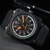 U1 최고 등급 AAA 럭셔리 디자이너 시계 최고 수퍼 남성 시계 자동 기계식 움직임 시계 벨 브라운 가죽 블랙 로스 고무 스트랩 손목 시계
