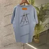 Xinxinbuy Men Designer Tee T Shirt 2024 Hammer Ladder Embroidery半袖コットン女性ブルーブラックレッドS-2xl