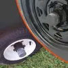 ترقية 2pcs يغطي المطاط غطاء محور Car Wheel Center Cover بديل لقارب المقطورة 1.98 بوصة تحمل غطاء الغبار