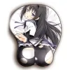 Almofadas dos desenhos animados anime 3d beleza sexy quadris silicone mouse pad criativo gaming apoio de pulso dos desenhos animados ratos tapete macio mousepad