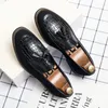 Dress Shoes Oxford For Men Slip on Wedding Formal Mokejczy Italiano Business Suit Office 2024 Chaussure Homme