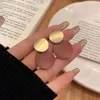 Nattmarknadsstall Sier Needle Women's High End Instagram Små och mångsidig moderstil örhängen