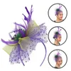 Bandanas Hair Clips Tea Party Hat Bride Fascynator moda opaska na głowę Bankiet nakrycia głowy Miss