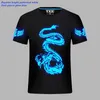 T-Shirts Tasarımcı Erkek Moda Erkek ve Kadın Boyun Kısa Kollu T-Shirt Kalite Hayalet Yürüyüş Partisi Glow Hip Hop Giyim Boyutu M-4XL 240304