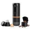 Verktyg YJ04 Portable Coffee Machine Italy Outdoor Travel Portable Universal Button Coffee Powder Capsule Blender For Us EU UK AU AU